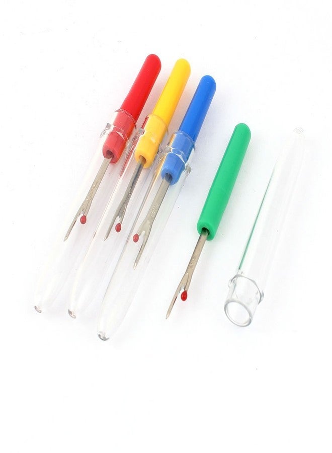 Gemsy Seam Ripper Tool Set Piece Sewing Accessories Kit for Stitch Removal | Thread Cutting | Ideal for Sewing, Tailoring, DIY Projects | Stainless Steel Blades with Comfort Grip Handles Set of 4 - Image 3